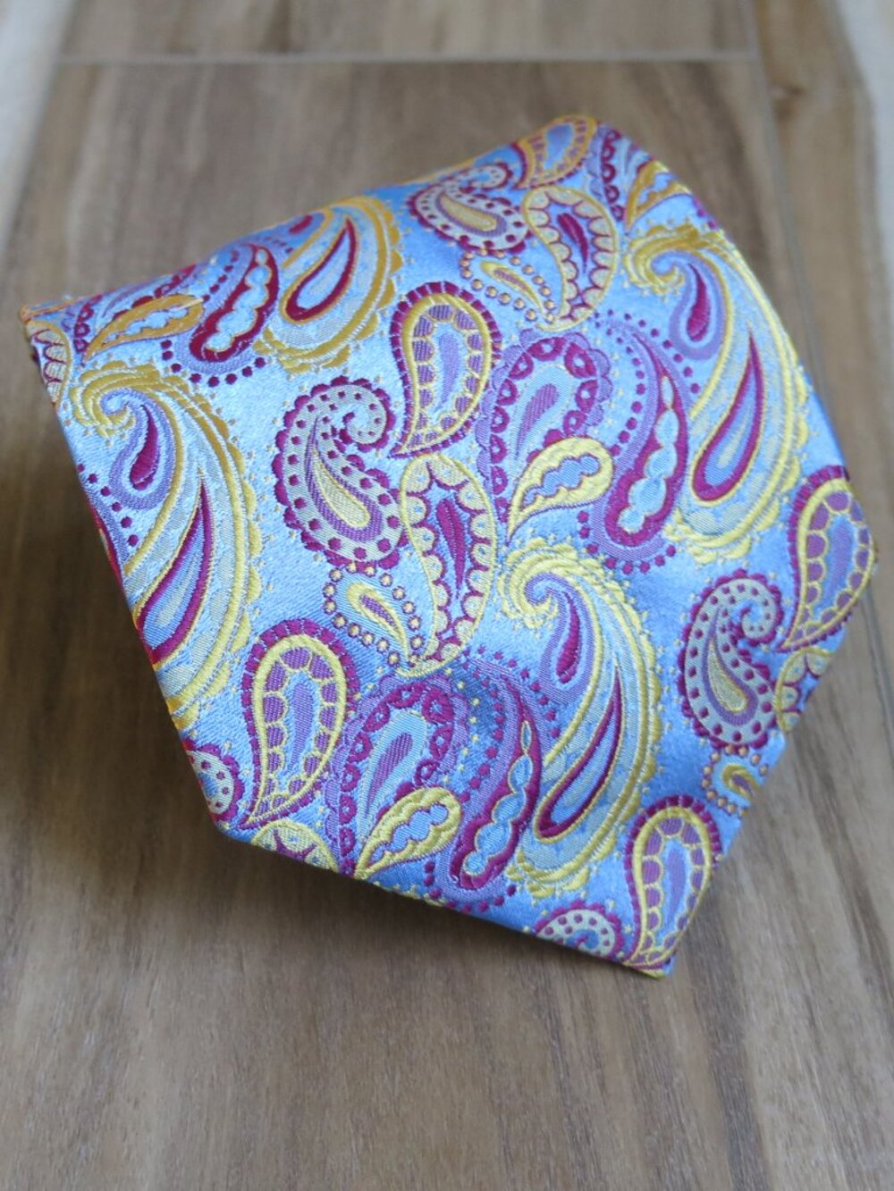 Christian Dior Multi Color Paisley Print Men's Neck Tie